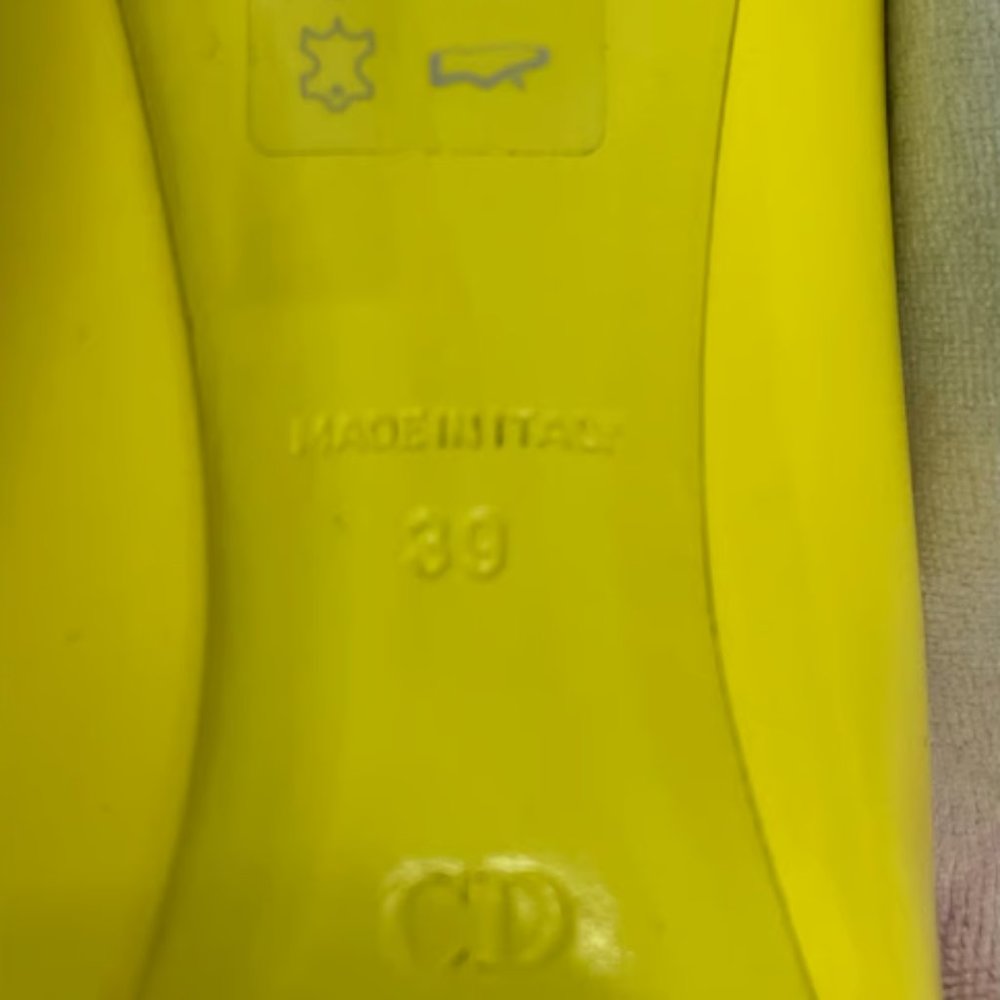 Christian Dior Neon & Nude Heels - Picture 5 of 7